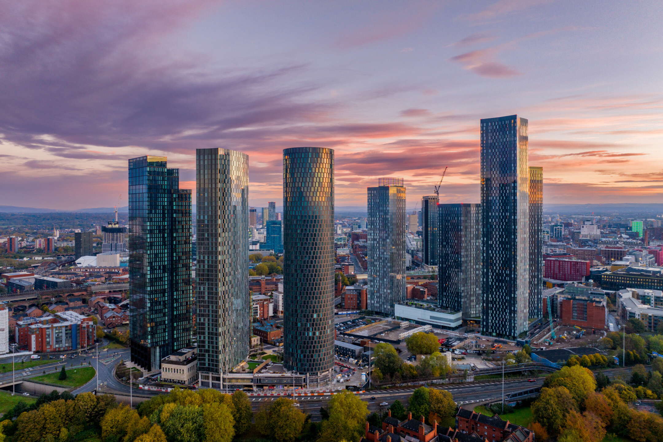 Manchester skyline in Manchester